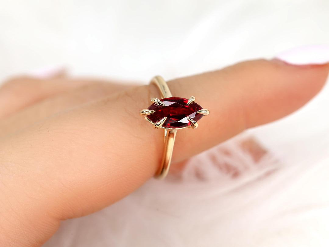 Unique Engagement Ring
2 Carat Ruby
Lab Created Ruby
Solitaire Diamond Ring
