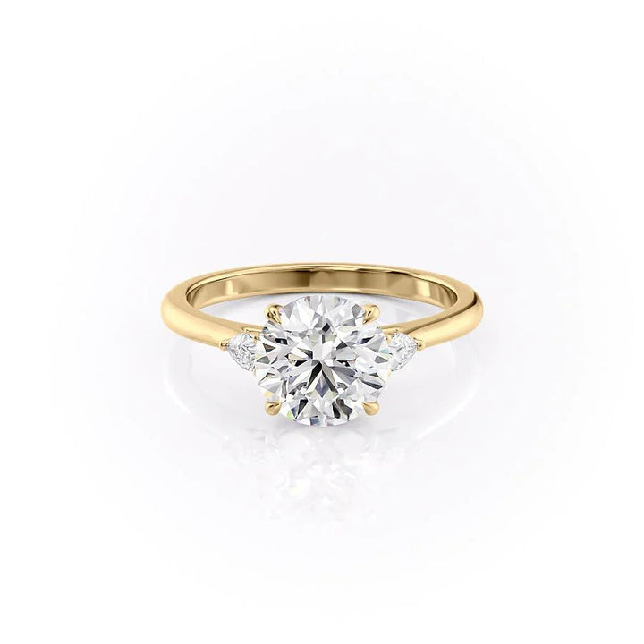 3.0CT Round Lab Grown F/VS1 Three Stone Diamond Engagement Ring