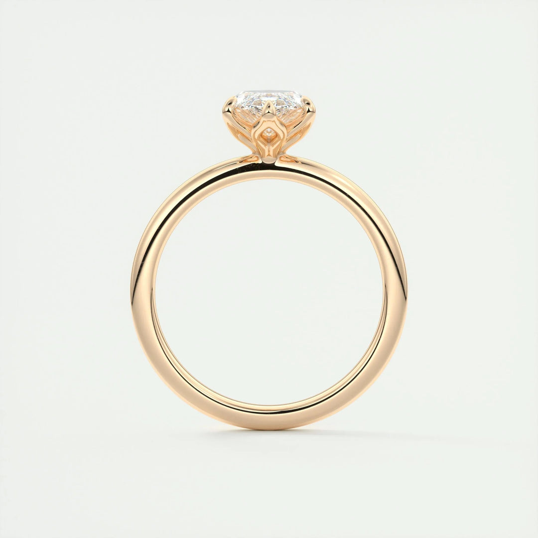 1.5ct Marquise Shaped F- VS1 Diamond Solitaire Engagement Ring