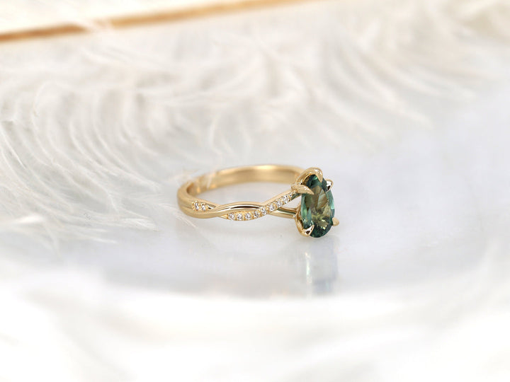 Infinity Shank Ring
2 Carat Sapphire
Modern Engagement Ring
