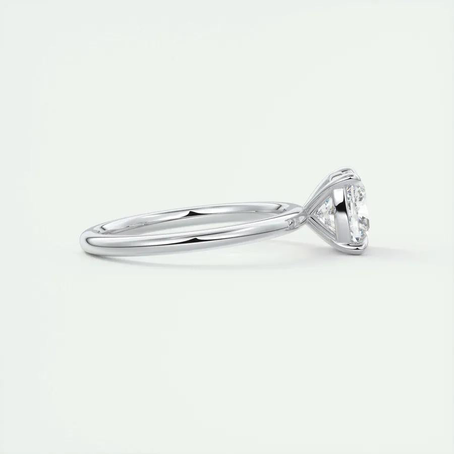 2ct Cushion F- VS1 Lag Grown Diamond Solitaire Engagement Ring