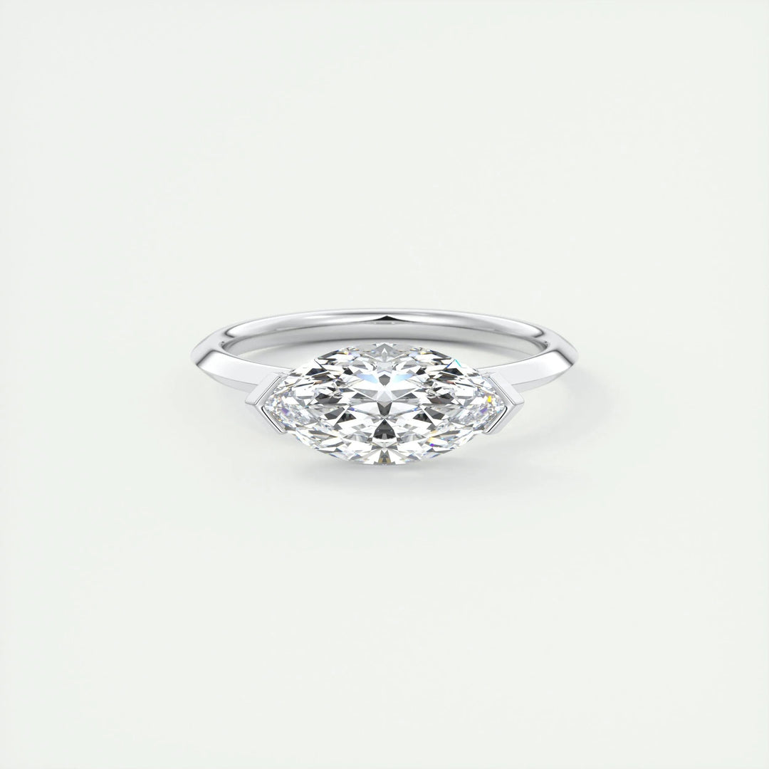 2ct Marquise F- VS1 Lab Grown Diamond Solitaire Engagement Ring