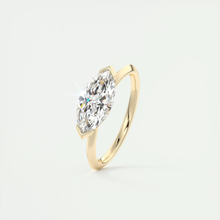 2ct Marquise F- VS1 Lab Grown Diamond Solitaire Engagement Ring
