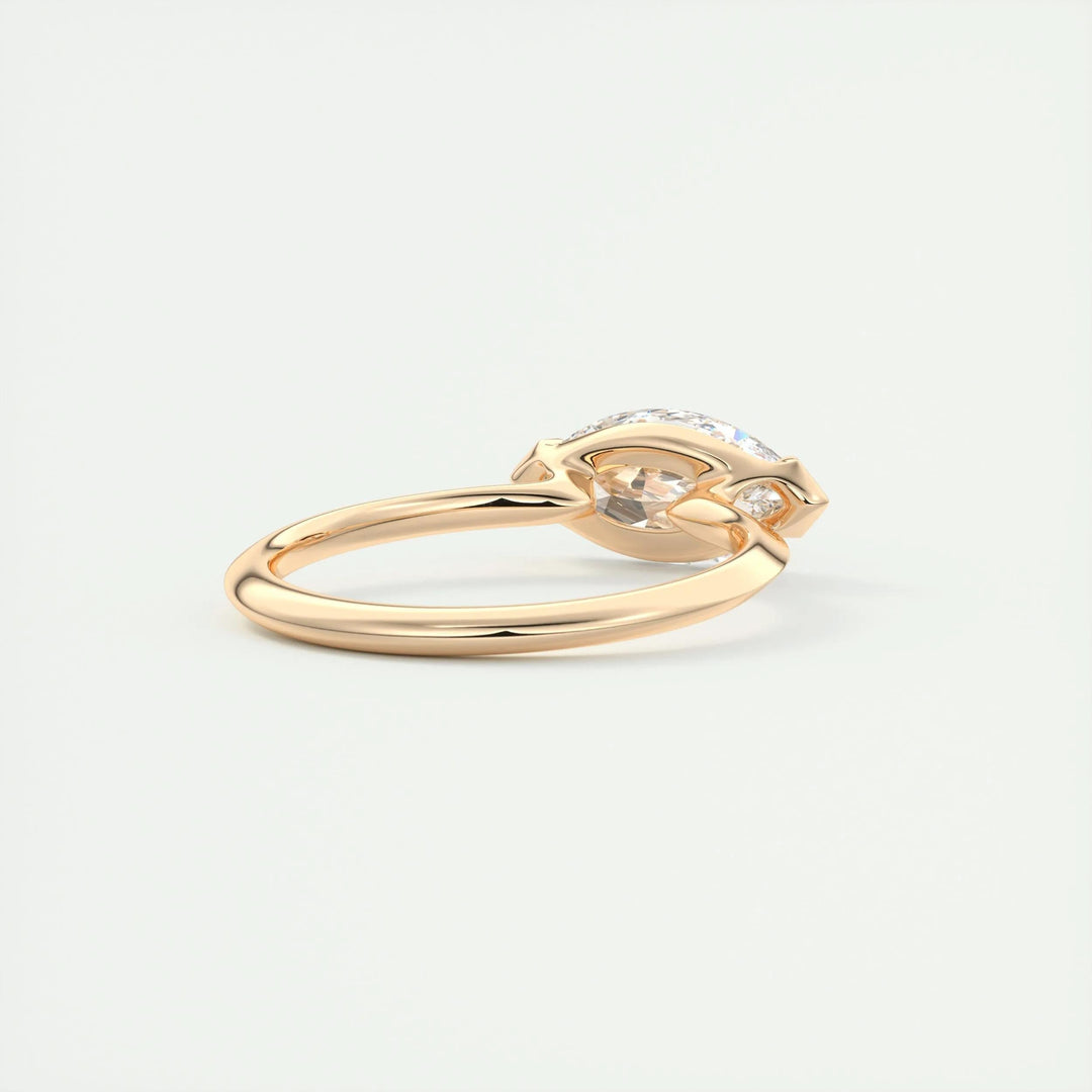 2ct Marquise F- VS1 Lab Grown Diamond Solitaire Engagement Ring