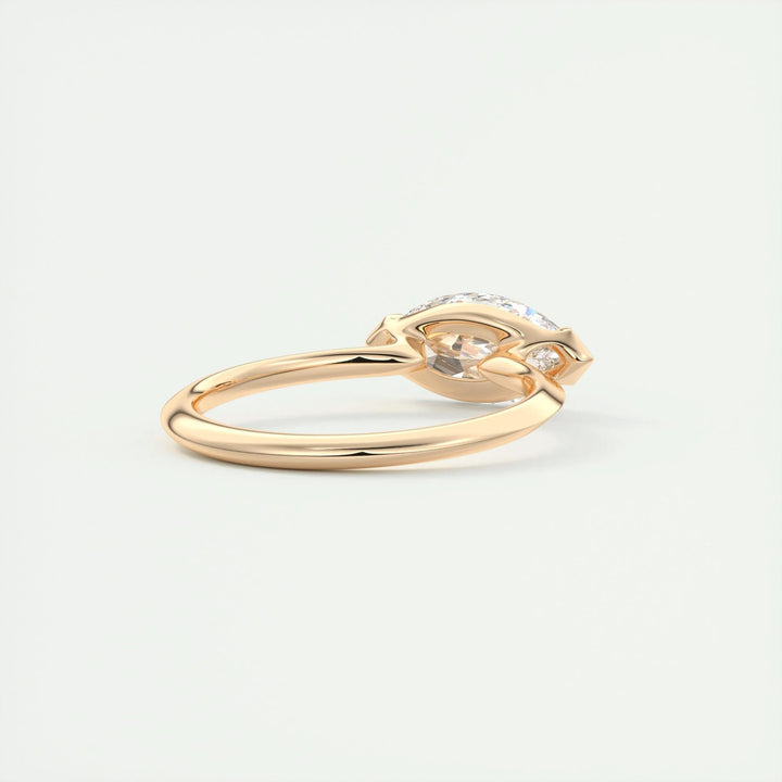 2ct Marquise F- VS1 Lab Grown Diamond Solitaire Engagement Ring