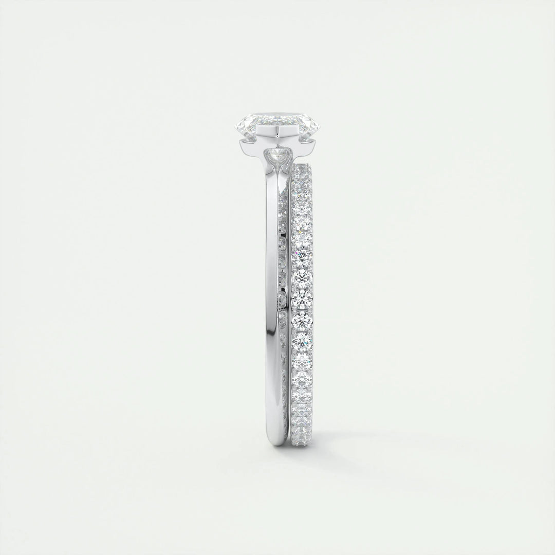 2ct Marquise F- VS1 Lab Grown Diamond Solitaire Engagement Ring