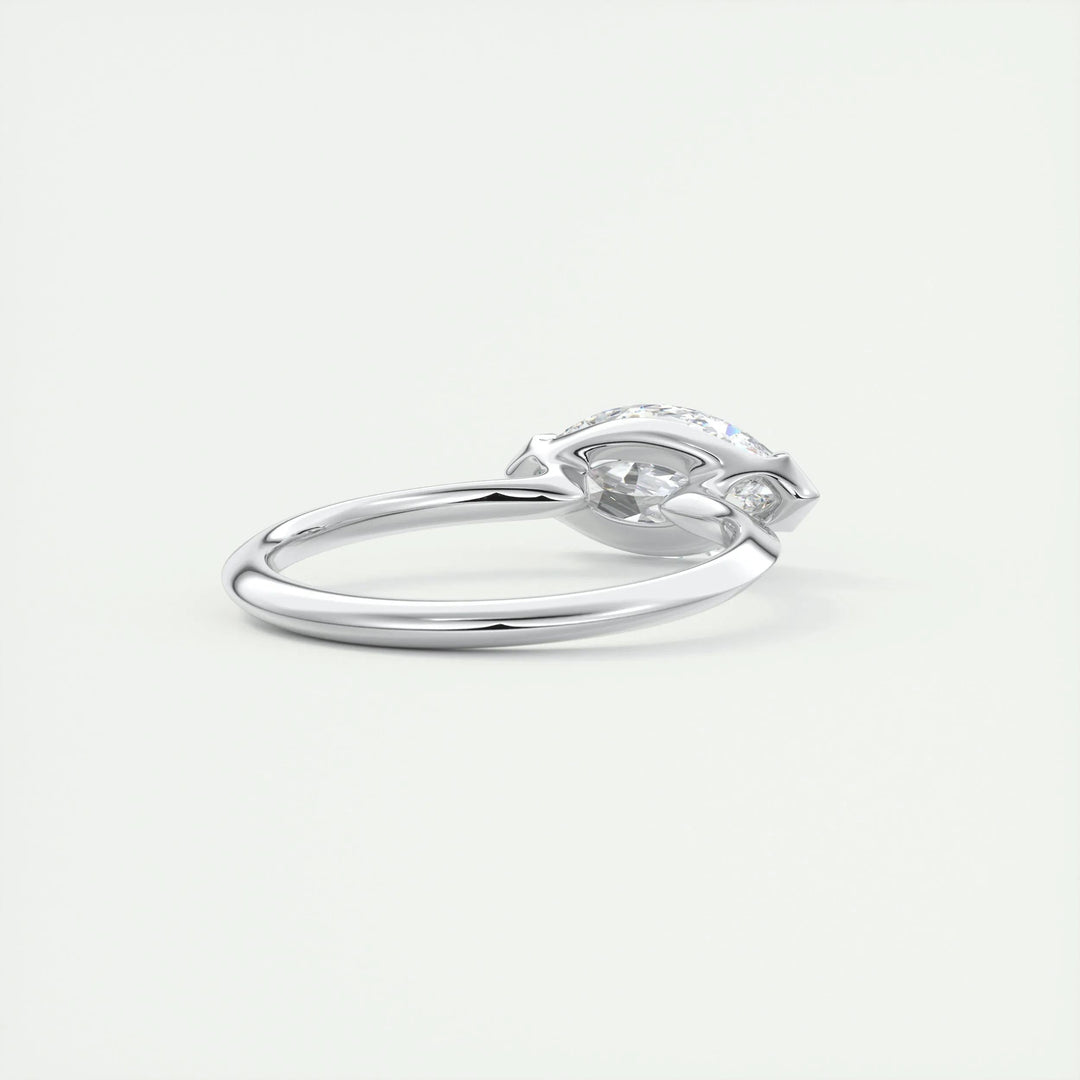 2ct Marquise F- VS1 Lab Grown Diamond Solitaire Engagement Ring