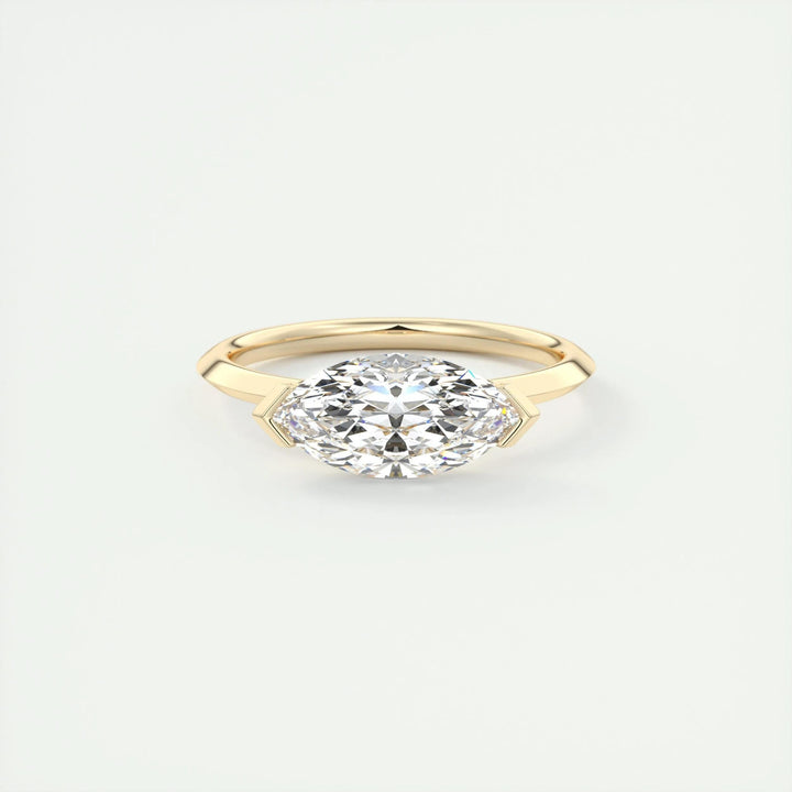 2ct Marquise F- VS1 Lab Grown Diamond Solitaire Engagement Ring