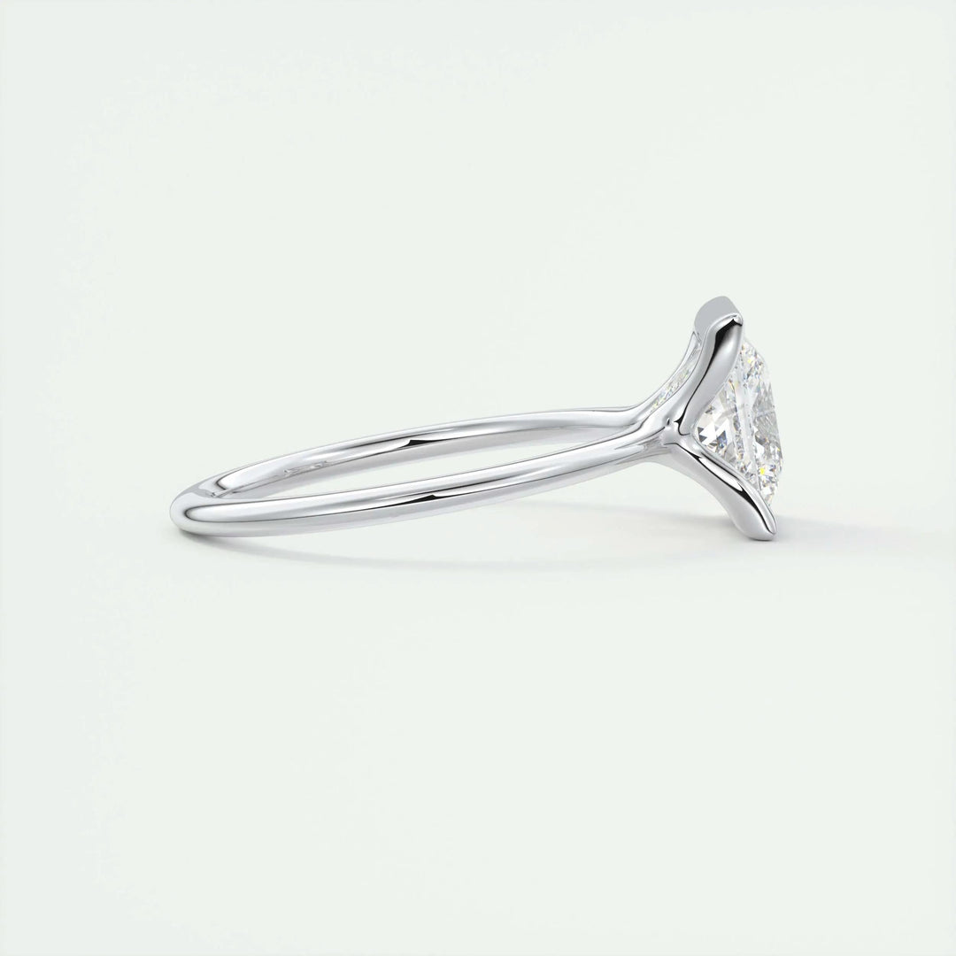 2ct Princess Cut Lab Grown Diamond Solitaire Engagement Ring