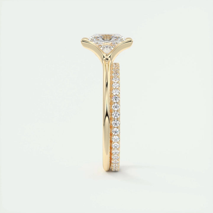 2ct Princess Cut Lab Grown Diamond Solitaire Engagement Ring