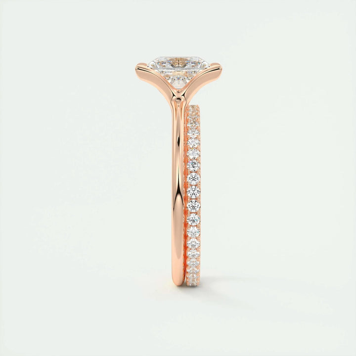2ct Princess Cut Lab Grown Diamond Solitaire Engagement Ring