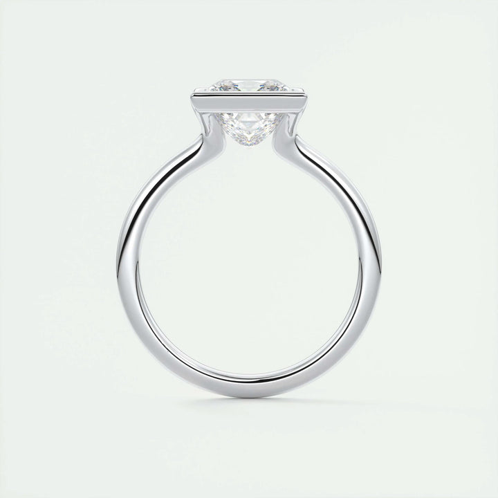 2ct Princess Cut Lab Grown Diamond Solitaire Engagement Ring
