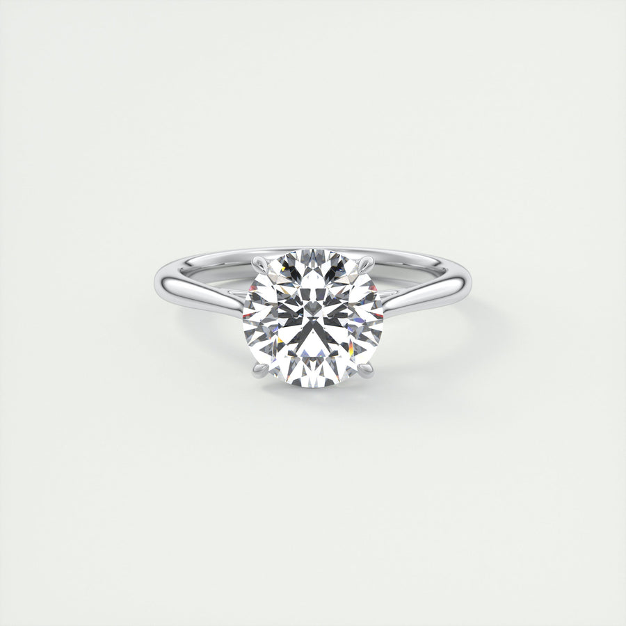 2ct Round F- VS1 Lab Grown Diamond Solitaire Engagement Ring