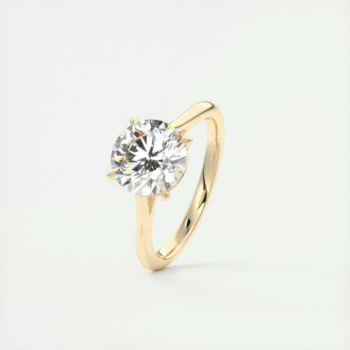 2ct Round F- VS1 Lab Grown Diamond Solitaire Engagement Ring