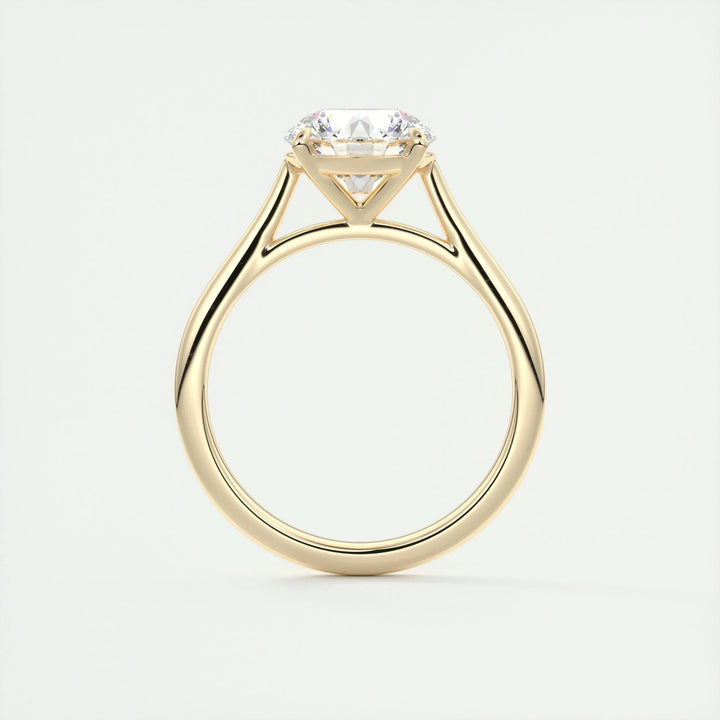 2ct Round F- VS1 Lab Grown Diamond Solitaire Engagement Ring