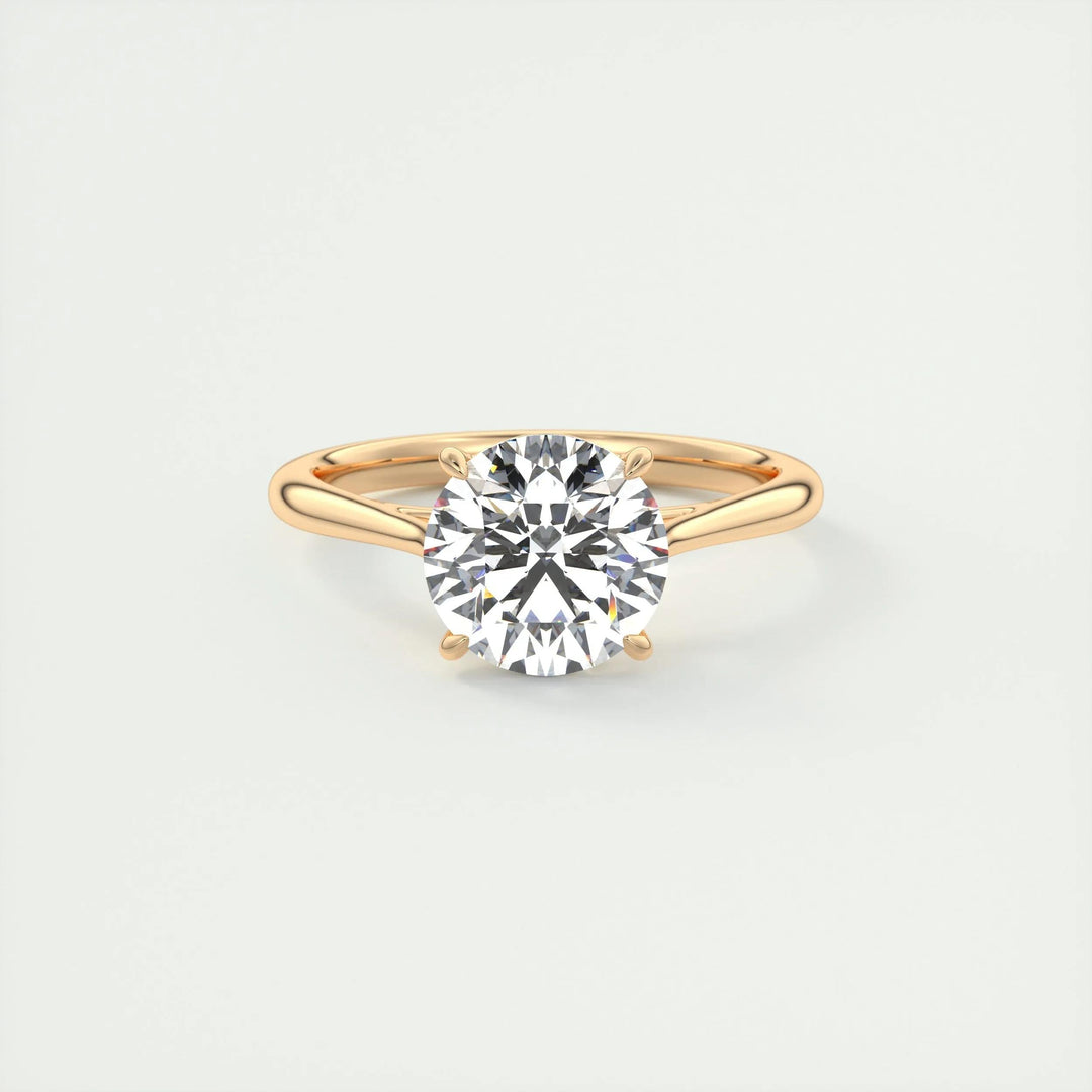 2ct Round F- VS1 Lab Grown Diamond Solitaire Engagement Ring