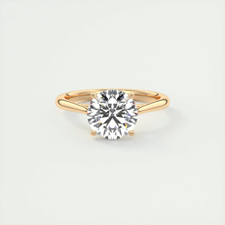 2ct Round F- VS1 Lab Grown Diamond Solitaire Engagement Ring