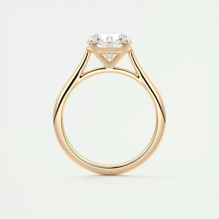 2ct Round F- VS1 Lab Grown Diamond Solitaire Engagement Ring