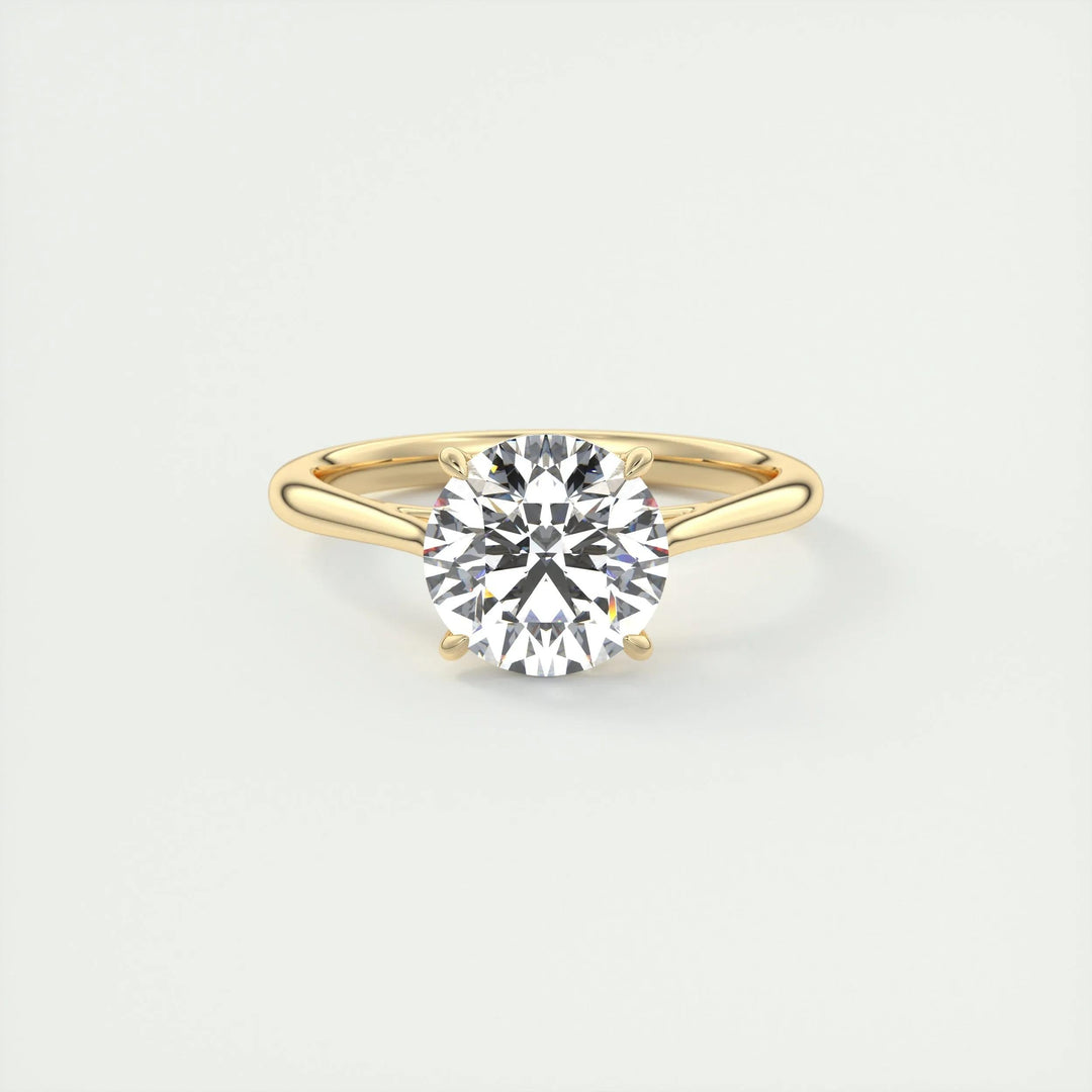 2ct Round F- VS1 Lab Grown Diamond Solitaire Engagement Ring