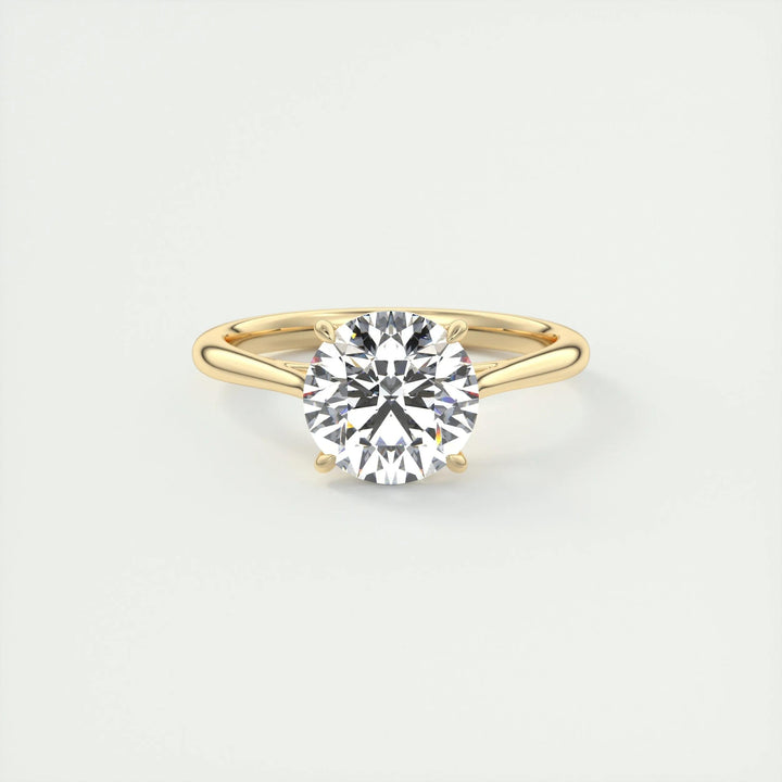 2ct Round F- VS1 Lab Grown Diamond Solitaire Engagement Ring