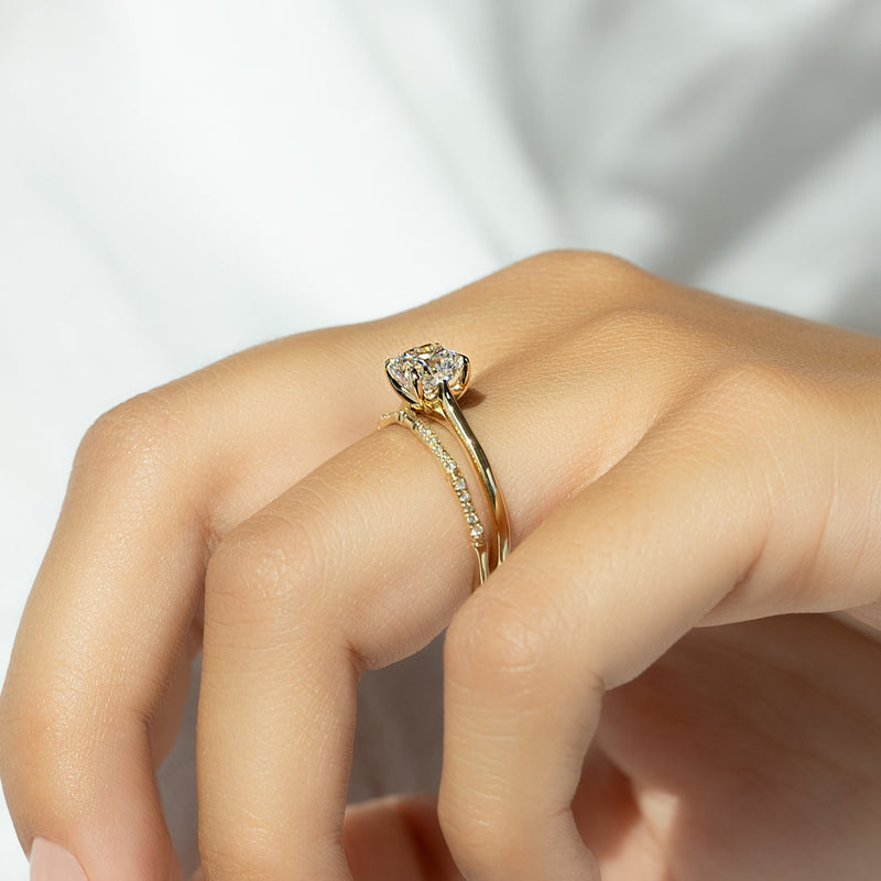 1.50CT Cushion Lab Grown E/VS2 Diamond Solitaire Engagement Ring