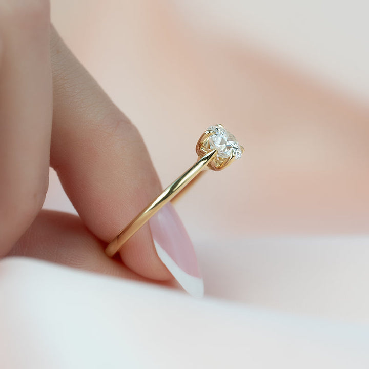 0.75CT Round Lab Grown Diamond Solitaire E/VS1 Engagement Ring