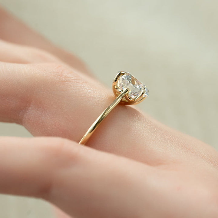 0.75CT Round Lab Grown Diamond Solitaire E/VS1 Engagement Ring