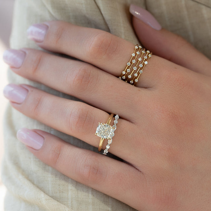 3.50CT Cushion Diamond Lab Grown E/VS1 Solitaire Engagement Ring