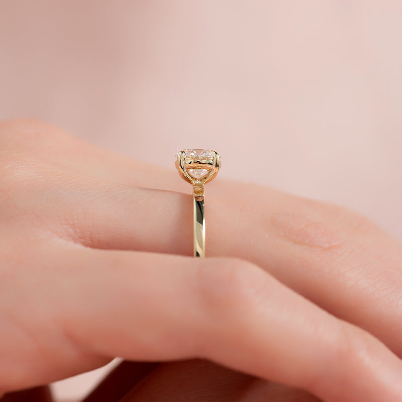 1.50CT Round F/VVS1 Lab Diamond Solitaire Engagement Ring