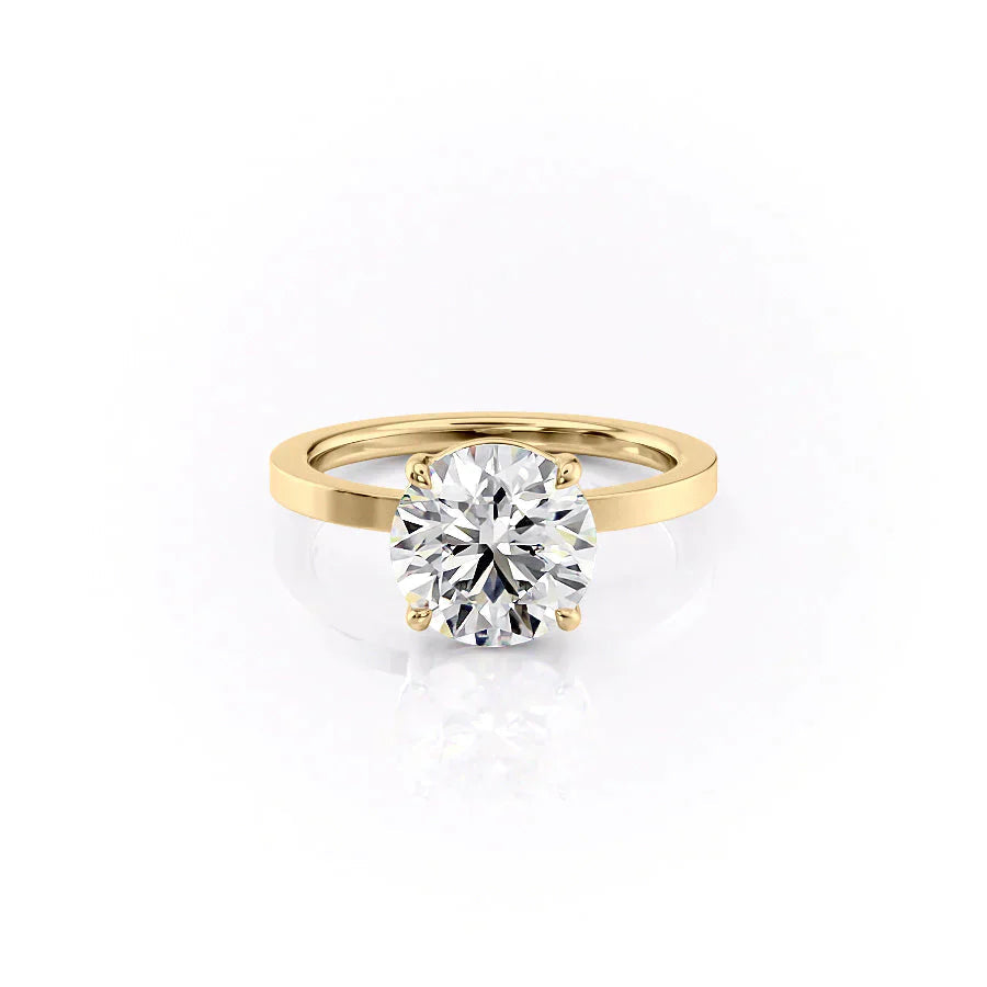 1.50CT Round F/VVS1 Lab Diamond Solitaire Engagement Ring