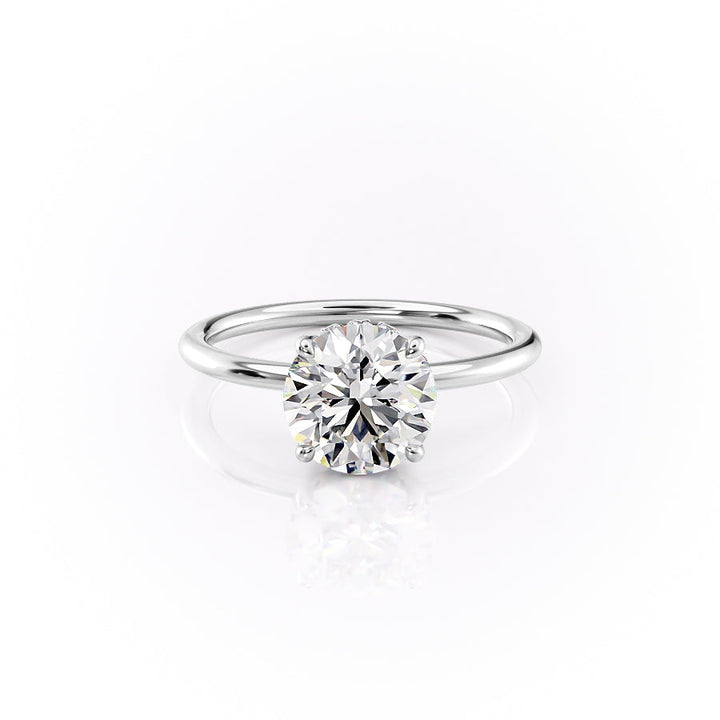 2.0CT Round Lab Grown D/VS1 Diamond Hidden Halo Engagement Ring