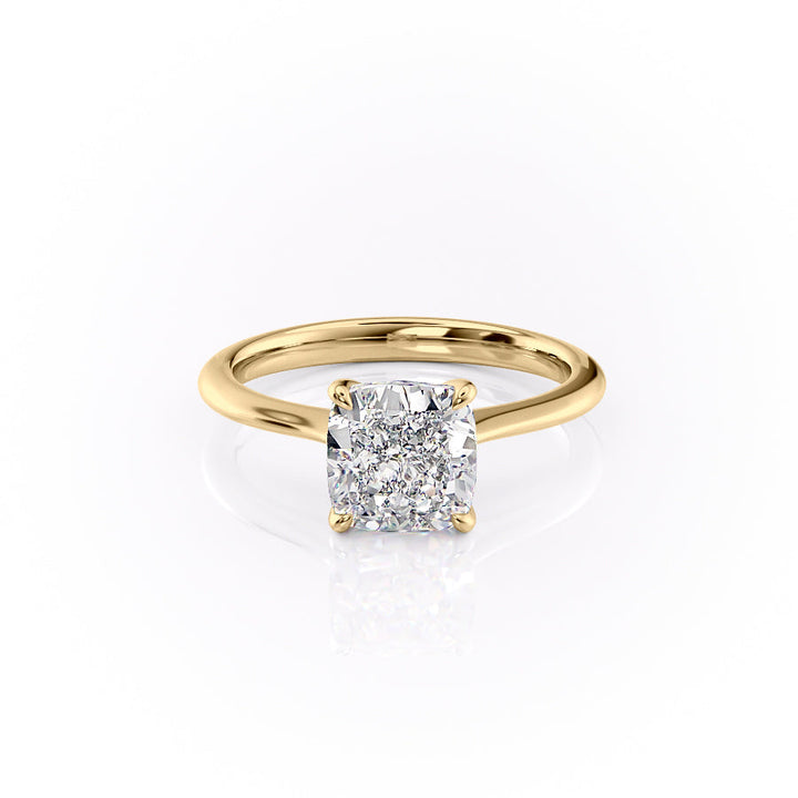 2.50CT Cushion Lab Grown E/VS1 Diamond Solitaire Engagement Ring