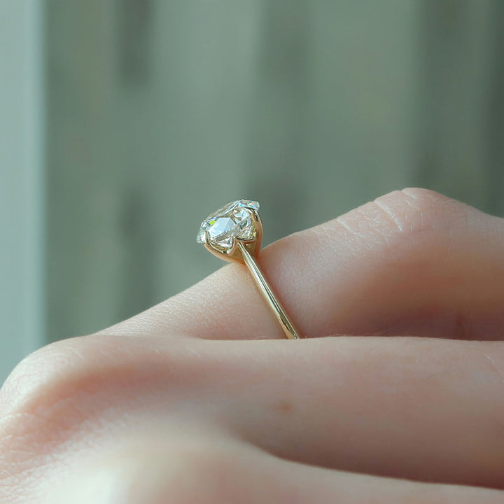 1.50CT Round Lab Grown Diamond E/VVS1 Tiffany Engagement Ring
