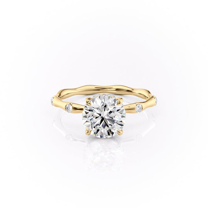 2.50CT Round Lab Grown E/VVS1 Diamond Hidden Halo Engagement Ring