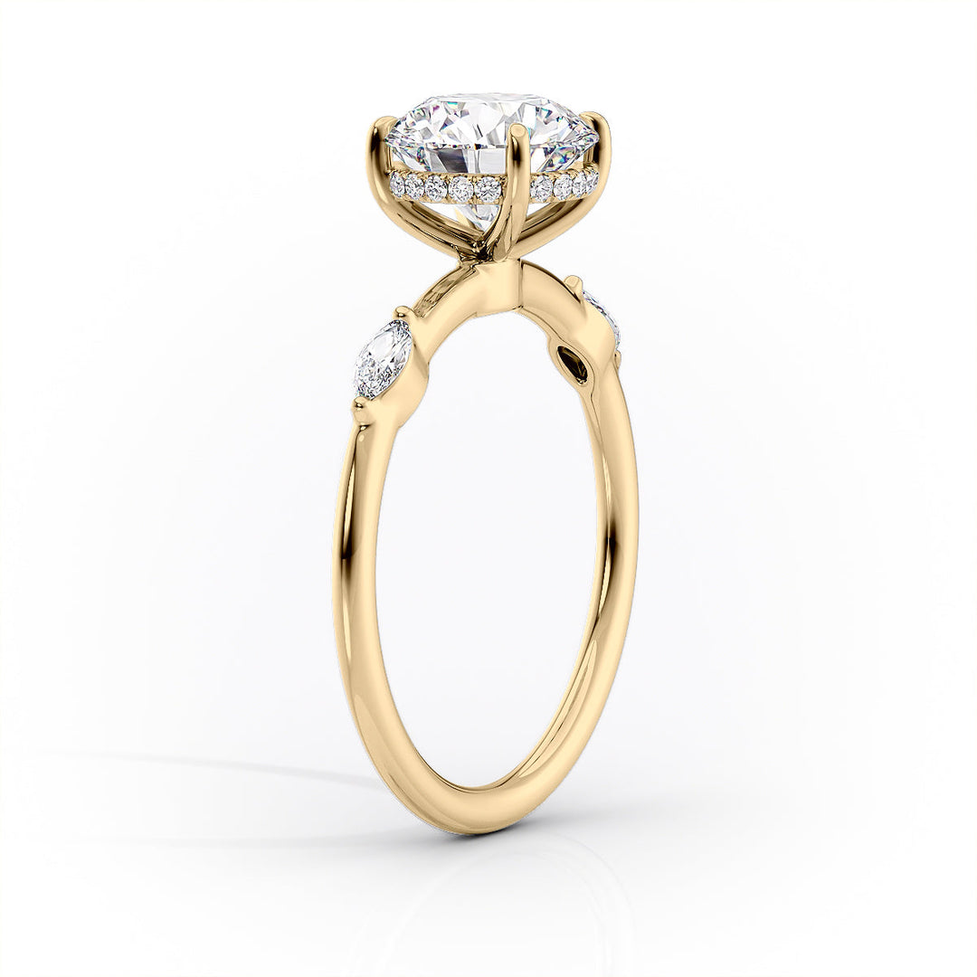 2.0CT Round Lab Grown F/VVS1 Diamond Solitaire Engagement Ring