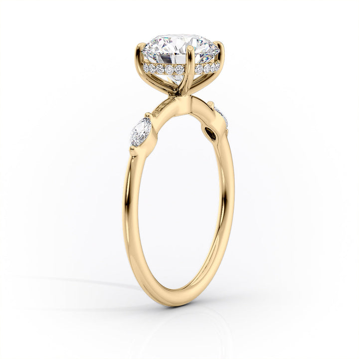 2.0CT Round Lab Grown F/VVS1 Diamond Solitaire Engagement Ring