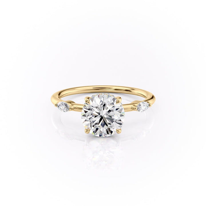 2.0CT Round Lab Grown F/VVS1 Diamond Solitaire Engagement Ring