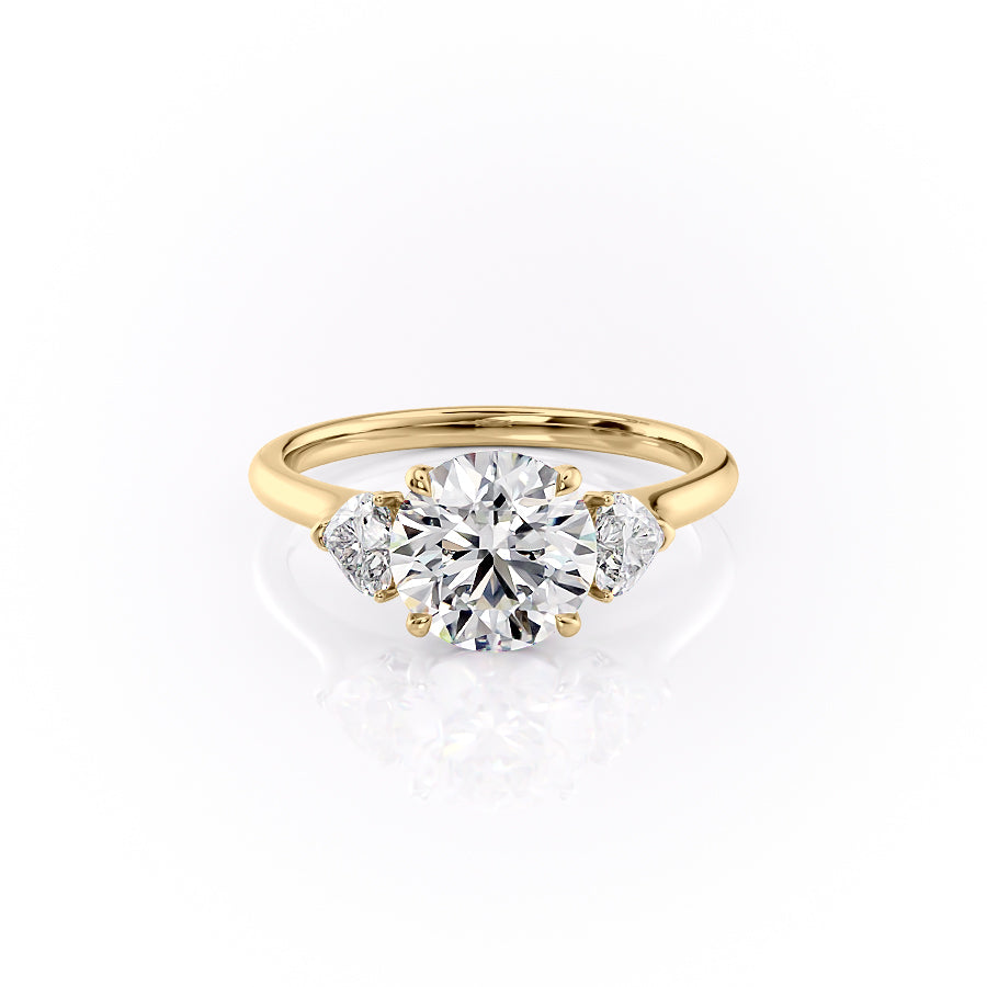 3.50CT Round Lab Grown F/VS2 Three Stone Diamond Engagement Ring