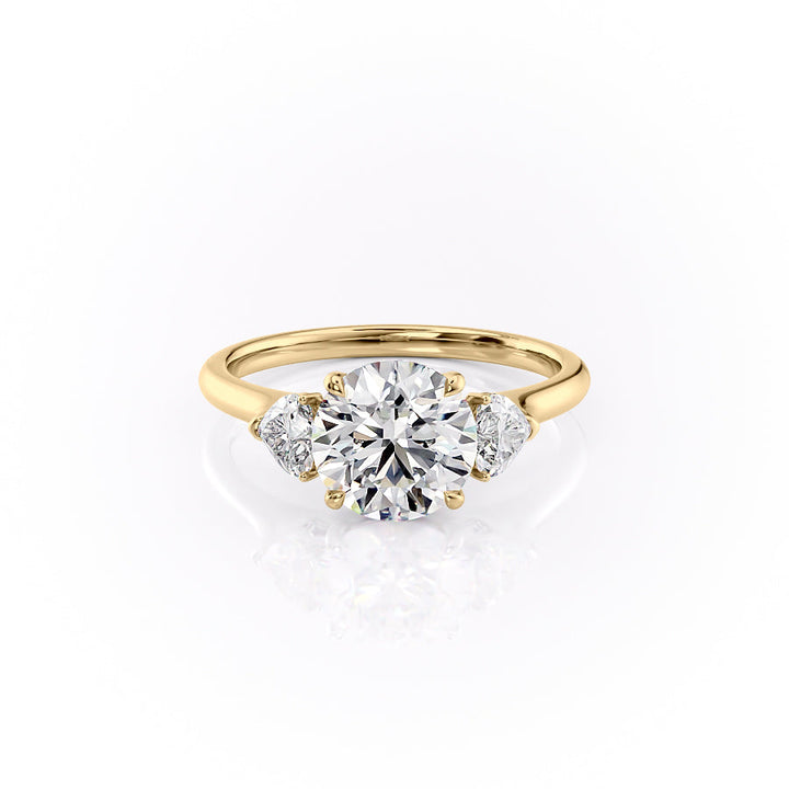 3.50CT Round Lab Grown F/VS2 Three Stone Diamond Engagement Ring