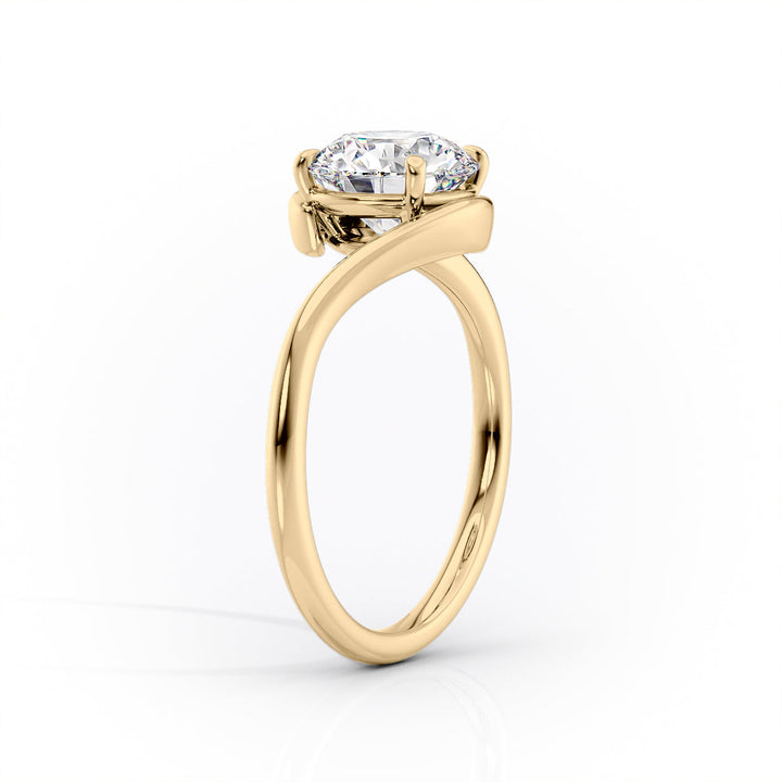 4.0CT Cushion Lab Grown Bypass F/VVS2 Diamond Engagement Ring