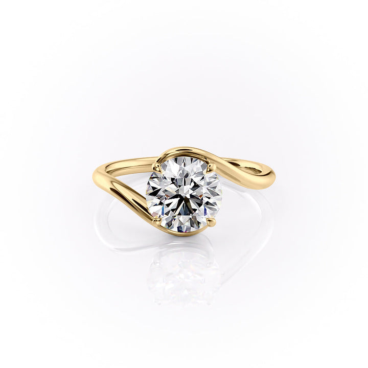 2.50CT Round Lab Grown F/VS1 Diamond Bypass Engagement Ring