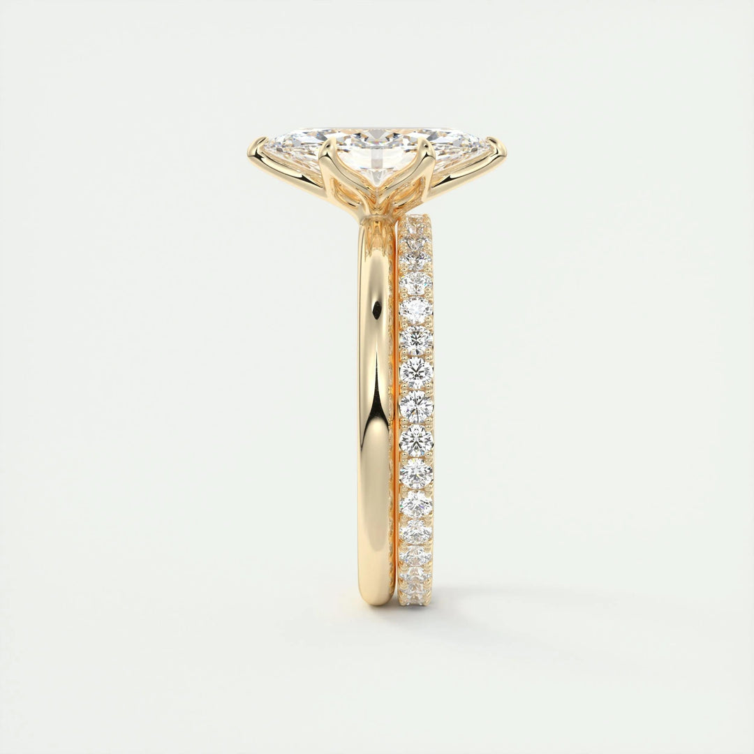 1.5ct Marquise Shaped F- VS1 Diamond Solitaire Engagement Ring