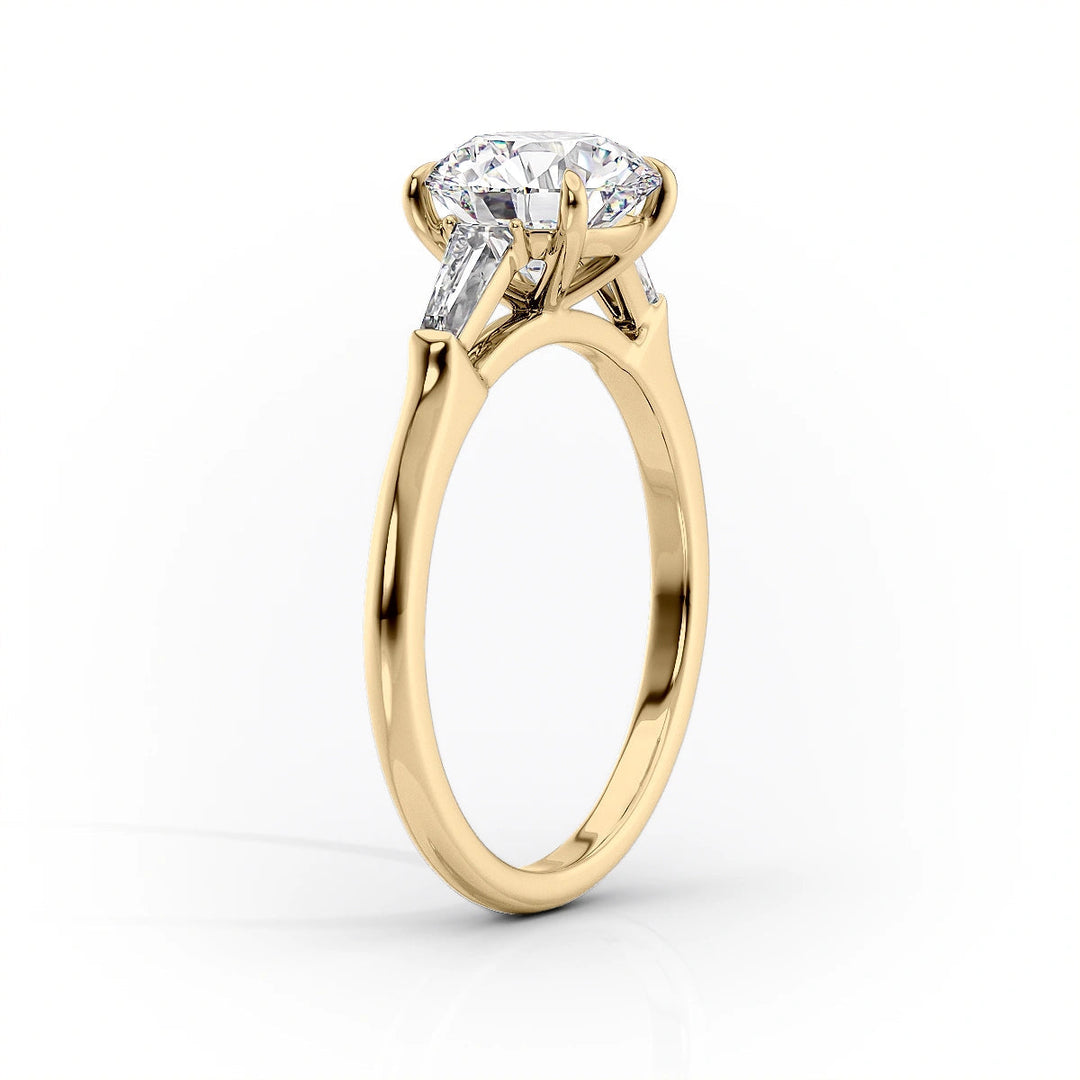 2.50CT Round Lab Grown E/VVS1 Diamond Three Stone Engagement Ring