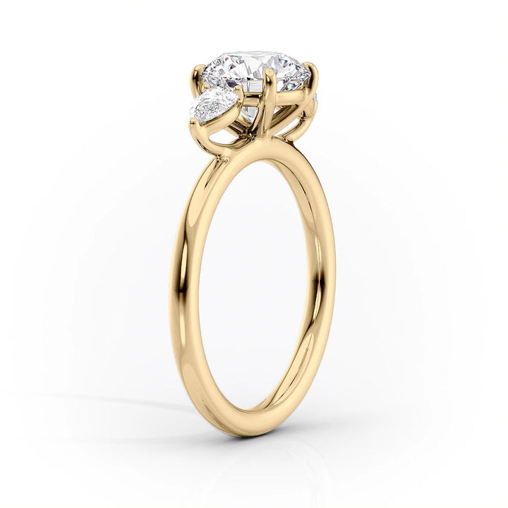 2.50CT Round Lab Grown F/VS2 Diamond Three Stone Engagement Ring