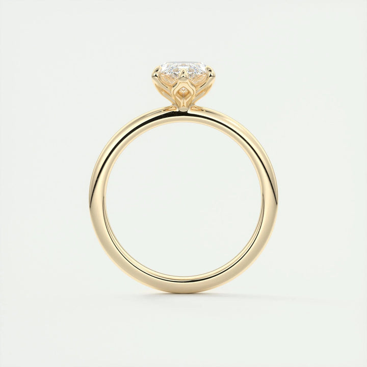1.5ct Marquise Shaped F- VS1 Diamond Solitaire Engagement Ring