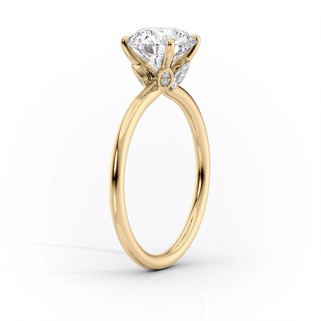 2.0CT Pear Lab Grown E/VS1 Solitaire Diamond Unique Engagement Ring