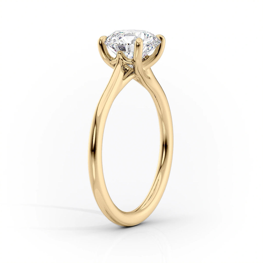 0.75CT Round Lab Grown Diamond Solitaire E/VS1 Engagement Ring