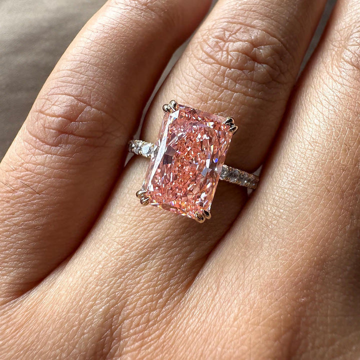 Pink Radiant Diamond Ring Rose Gold22. Statement Pink Diamond Jewelry23. Fancy Pink Radiant Cut Aesthetic