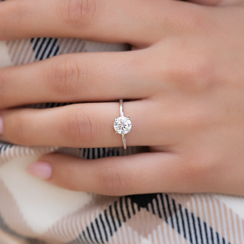 Classic round cut solitaire diamond ring,

Affordable solitaire engagement rings online,

Solitaire diamond ring in white gold,