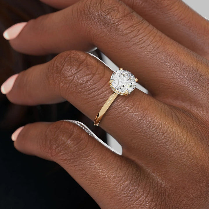  Lab-grown diamond engagement ring for proposal, Affordable lab-grown diamond ring for her, Custom lab-grown diamond ring design,
